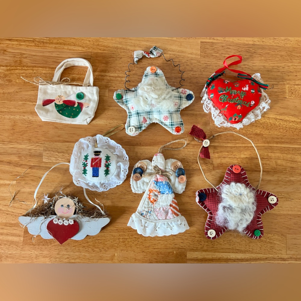 Cottage Core Vintage Christmas ornaments